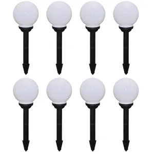 Lampy do oświetlenia ścieżki, 8 szt, LED, 15 cm, ze szpikulcami