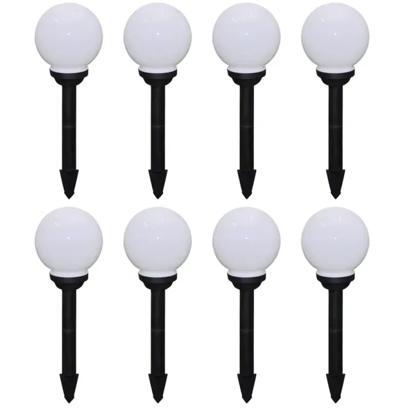 Lampy do oświetlenia ścieżki, 8 szt, LED, 15 cm, ze szpikulcami