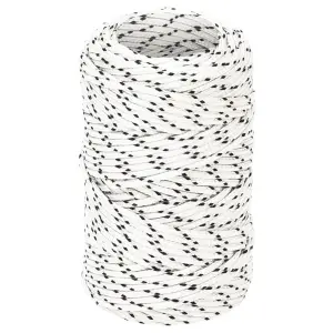 Pleciona linka żeglarska, biała, 2 mm x 50 m, poliester