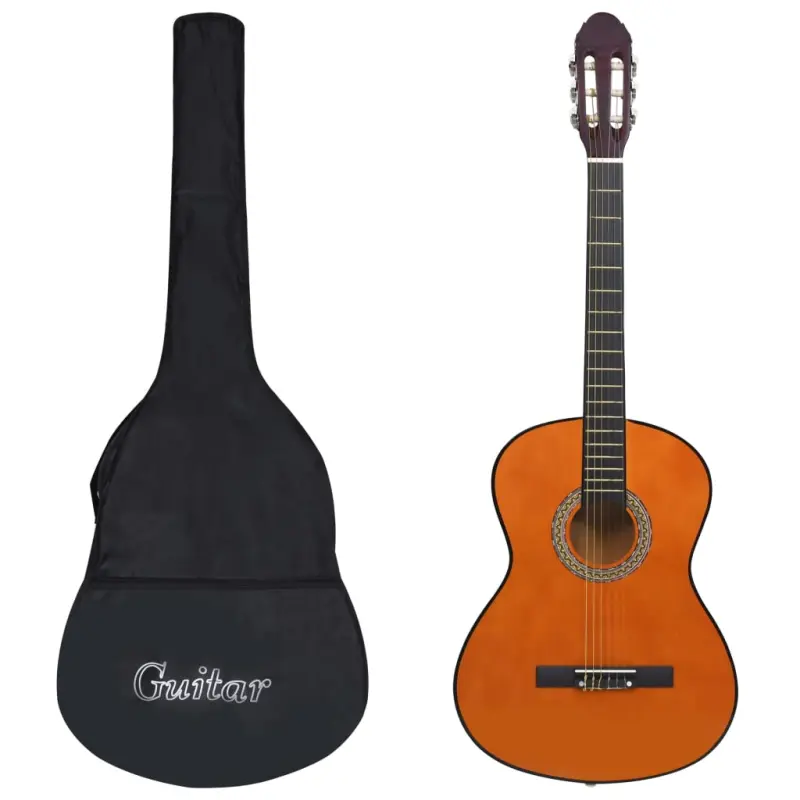 Gitara klasyczna dla początkujących, 4/4, 39, z pokrowcem