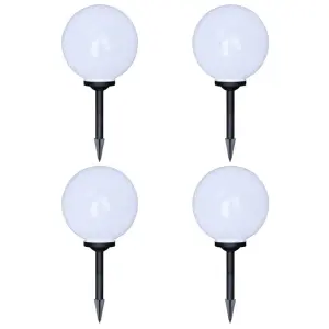 Lampy do oświetlenia ścieżki, 4 szt, LED, 30 cm, ze szpikulcami