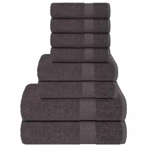 8-cz. zestaw ręczników, FROGN, antracyt, 360 g/m²