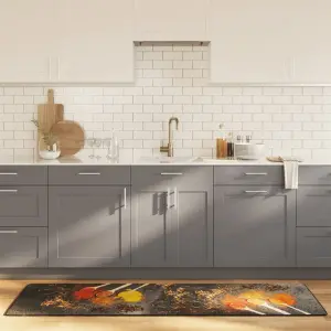 Dywanik kuchenny, kolorowy, 60x180 cm, zmywalny