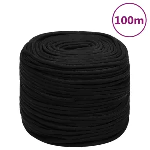LinKa robocza, czarna, 10 mm, 100 m, poliester