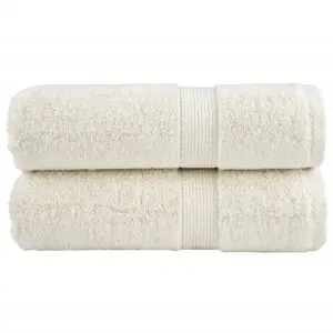 Ręczniki myjące Premium SOLUND 2 szt. Kremowe 30x30 cm 600 gsm