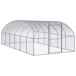 Klatka zewnętrzna dla kurcząt, 3x6x2 m, stal galwanizowana