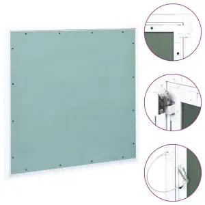 Panel rewizyjny z aluminiową ramą i płytą z gipsu, 700x700 mm