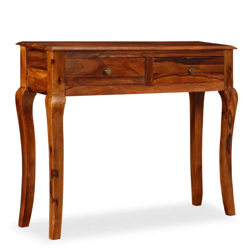 Stolik typu konsola z litego drewna akacjowego, 90 x 32 x 76 cm