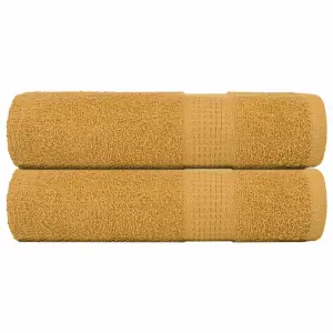 Ręczniki prysznicowe FROGN 2 szt. Złoty 70x140cm 360 g/m²