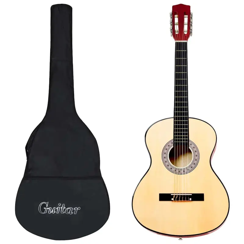 Gitara klasyczna dla początkujących, 3/4, 36, z pokrowcem