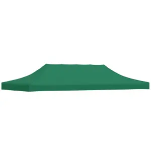 Dach do namiotu imprezowego, 6 x 3 m, zielony, 270 g/m²