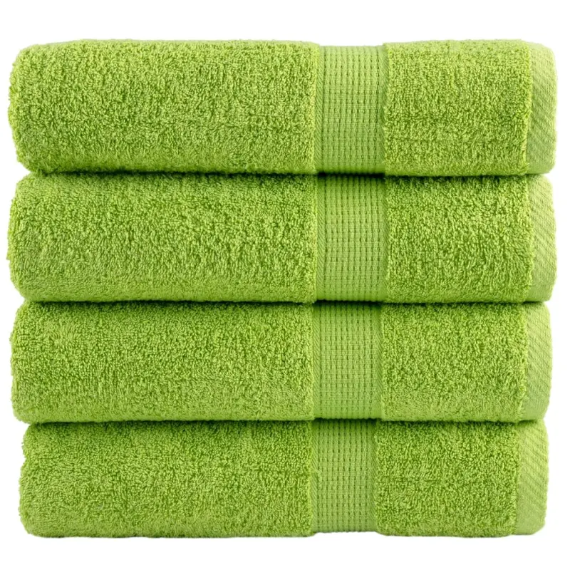 Ręczniki premium SOLUND, 4 szt., zielone, 50x100 cm, 600 g/cm²