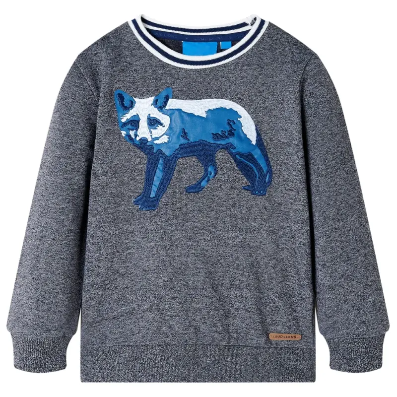 Bluza dziecięca, granatowy melanż, 140