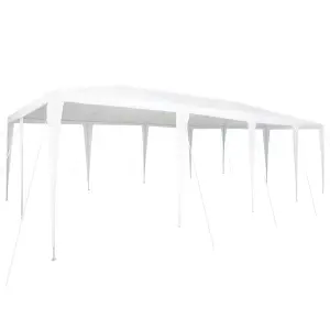 Namiot Imprezowy Biały 800 x 400 x 266 cm Polietylen i Stal
