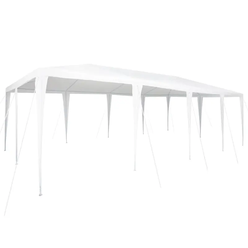 Namiot Imprezowy Biały 800 x 400 x 266 cm Poliester i Stal