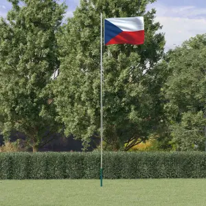 Flaga Czech z masztem, 6,08 m, aluminium