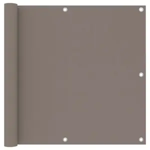 Parawan balkonowy, taupe, 90x300 cm, tkanina Oxford