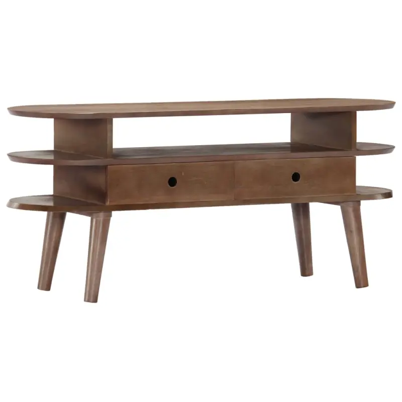 Szafka pod TV, 110x35x50 cm, lite drewno akacjowe