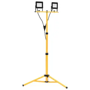 Reflektor LED ze stojakiem, 2x30 W, ciepłe białe światło