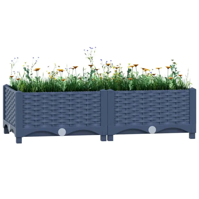 Donica do podniesionej rabaty, 80x40x23 cm, polipropylen