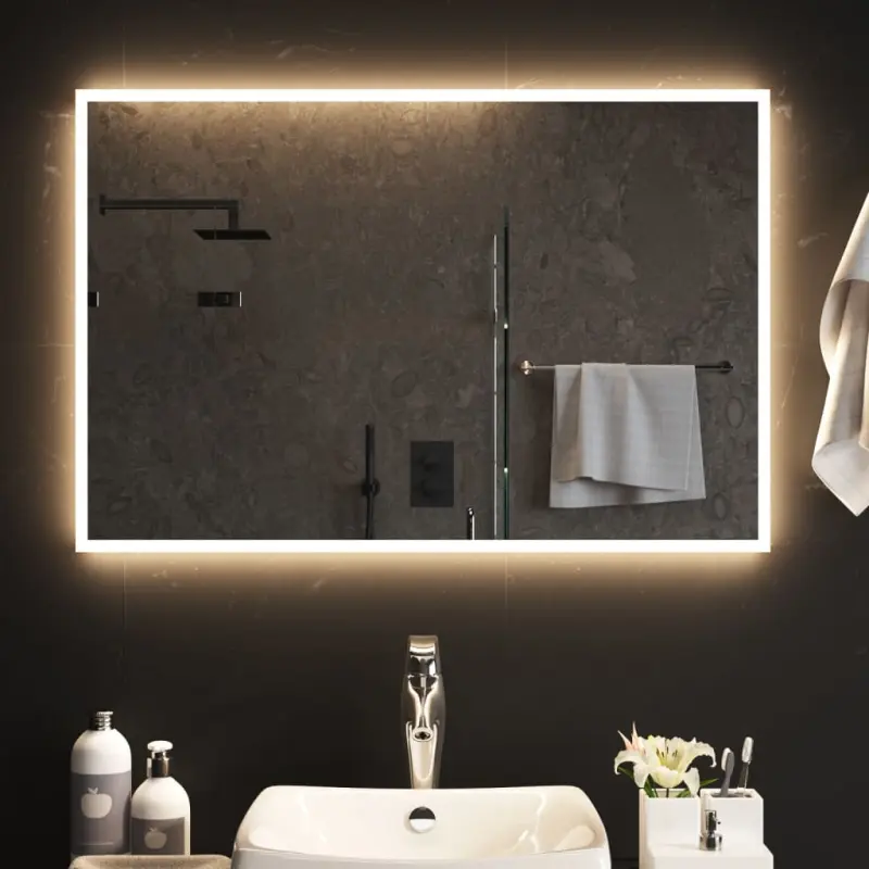 Lustro łazienkowe z LED, 60x90 cm