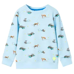 Bluza dziecięca, jasnoniebieski melanż, 116