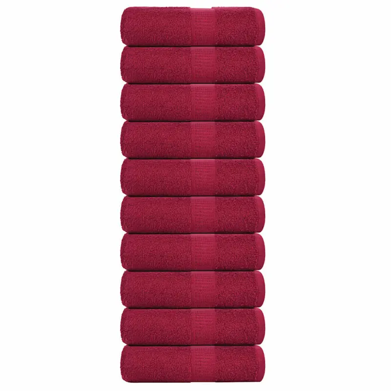 Ręczniki, FROGN, 10 szt., bordeaux, 30x30 cm, 360 g/m²