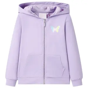 Bluza dziecięca z kapturem, liliowa, 92