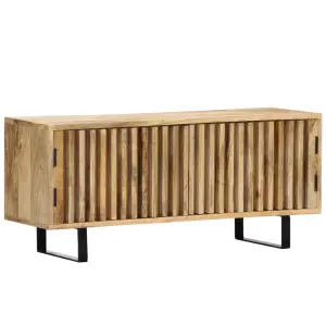 Szafka pod TV, 90x30x40 cm, lite drewno mango