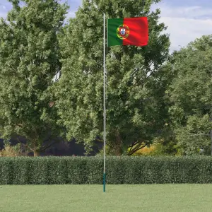 Flaga Portugalii z masztem, 6,08 m, aluminium