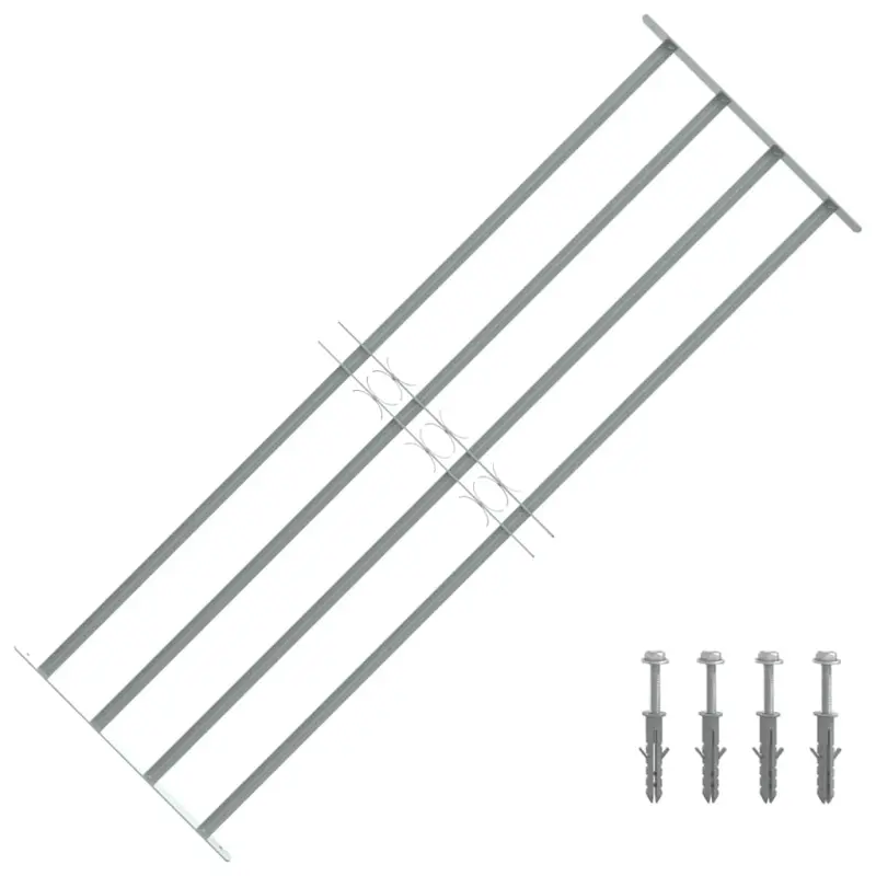 Krata na okno z regulacją, 4 metalowe pręty, 1000-1500 mm