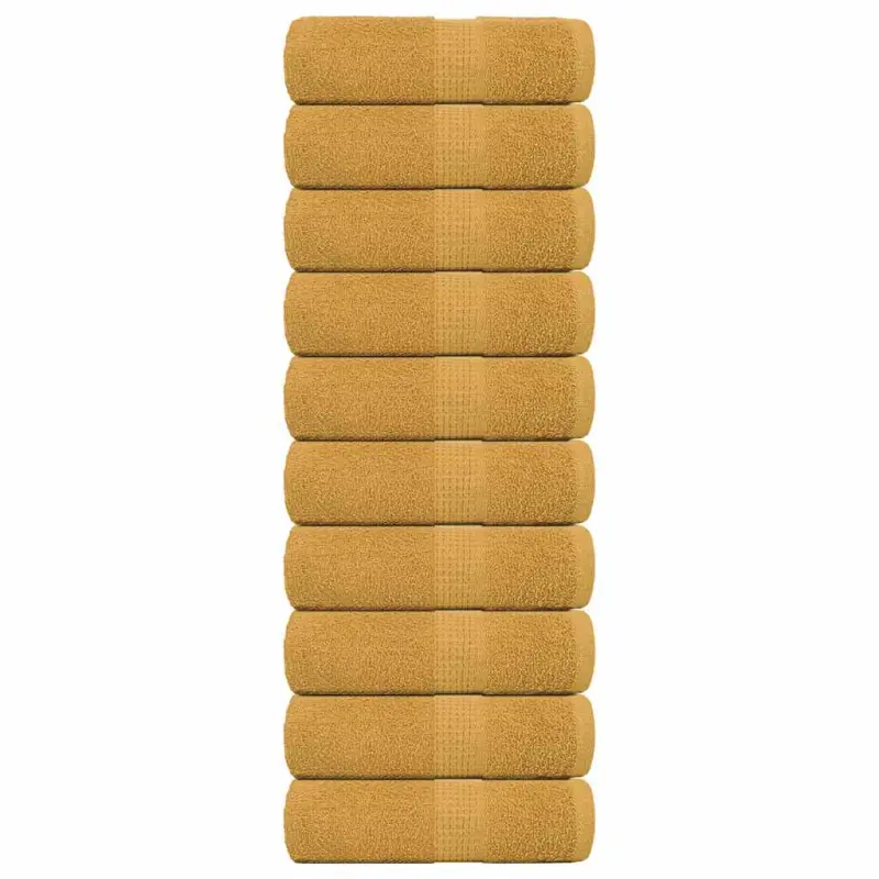 Ręczniki, FROGN, 10 szt., złote, 30x30 cm, 360 g/m²