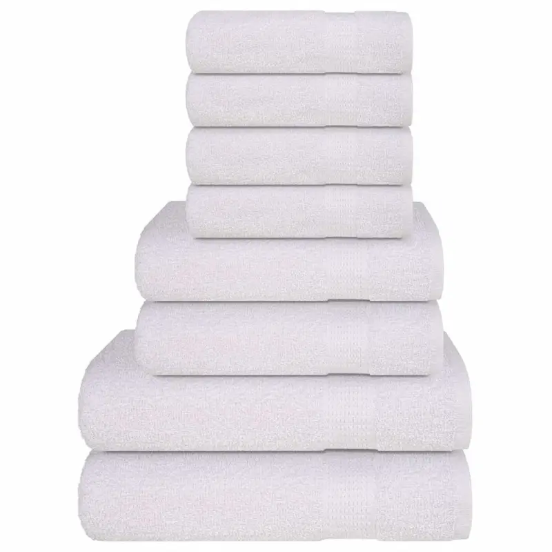 8-cz. zestaw ręczników, FROGN, biały, 360 g/m²