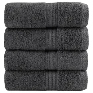 Ręczniki toaletowe Premium, SOLUND 4 szt. Antracyt 30x30cm 600 g/m²