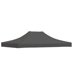 Dach do namiotu imprezowego, 4 x 3 m, antracytowy, 270 g/m²