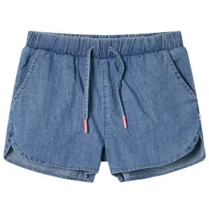Szorty dziecięce, niebieski denim, 116