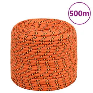 Linka żeglarska, pomarańczowa, 8 mm, 500 m, polipropylen