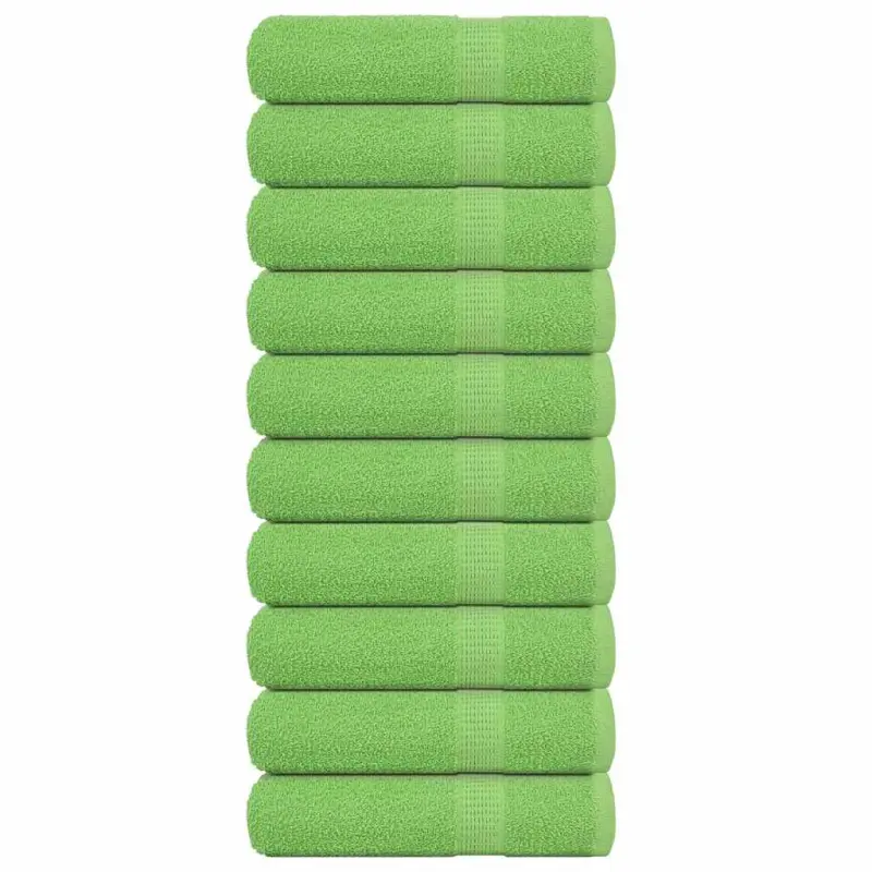 Ręczniki do rąk, FROGN, 10 szt, zielone, 50x100 cm, 360 g/m²