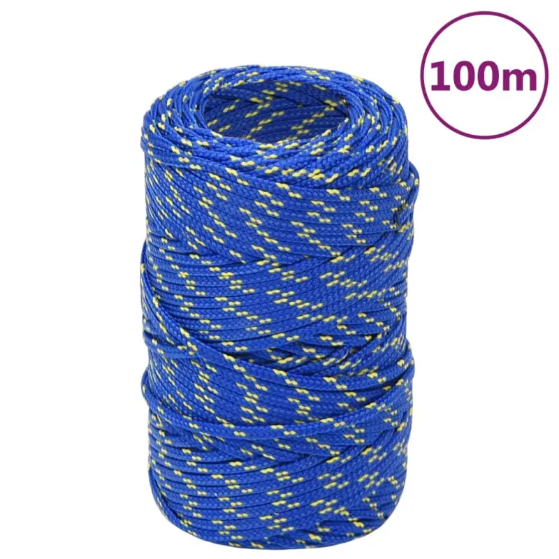 Linka żeglarska, niebieska, 2 mm, 100 m, polipropylen
