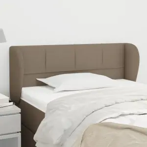 Zagłówek uszak, taupe, 93x23x78/88 cm, tkanina