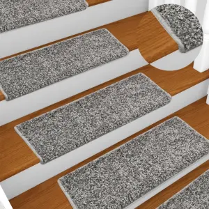 Maty na schody 10 szt. 65x21x4 cm Szare, prostokątne krawędzie