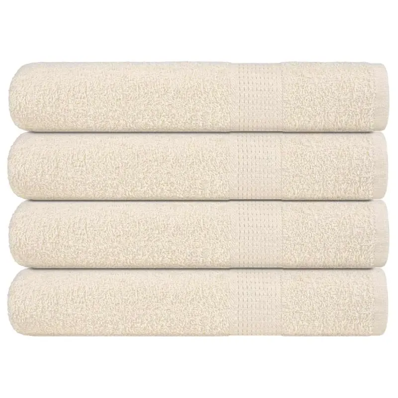 Ręczniki do sauny, FROGN, 4 szt, kremowe, 80x200 cm, 360 g/m²