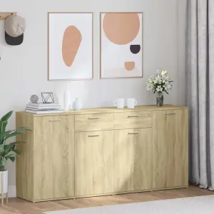 Szafka, dąb sonoma, 160x36x75 cm, materiał drewnopochodny