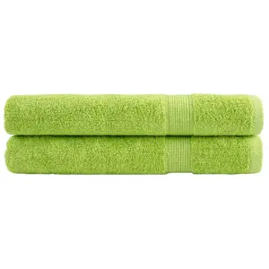 Ręczniki premium SOLUND, 2 szt., zielone, 100x200 cm, 600 g/cm²