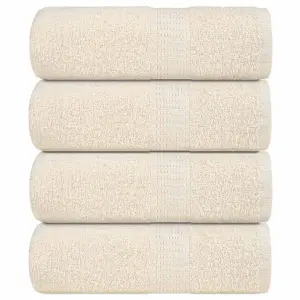 Ręczniki, FROGN, 4 szt., kremowe, 30x30 cm, 360 g/m²