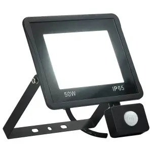 Reflektor LED z czujnikiem, 50 W, zimne białe światło