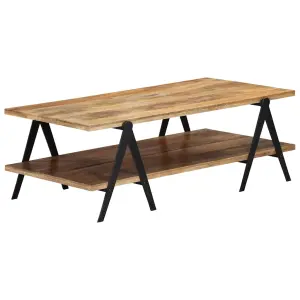 Stolik kawowy, 115x60x40 cm, lite drewno mango