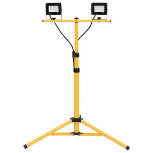 Reflektor LED ze stojakiem, 2x20 W, zimne białe światło
