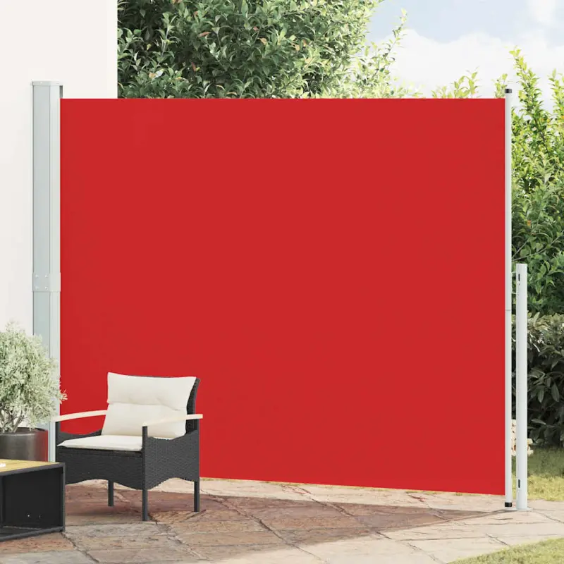 Zwijana markiza boczna na taras, 220x300 cm, czerwona