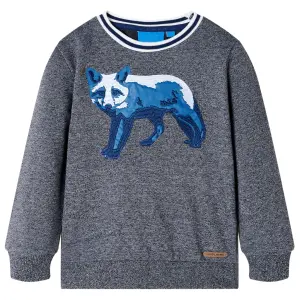 Bluza dziecięca, granatowy melanż, 128